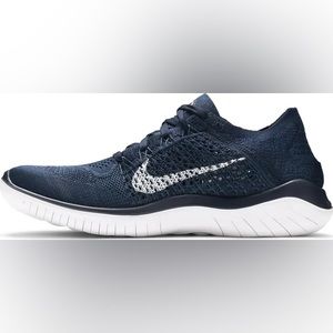 Nike Shoes Mens 10 College Navy Free RN Flyknit 2018 Running Sneaker